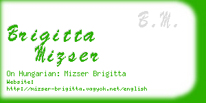 brigitta mizser business card